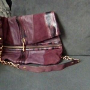 Vintage suede and leather bag